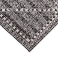 Outdoor Rugs-Kirkland's Home Blue Malibu Stripes Outdoor Area Rug, 7X10 Blue/Gray