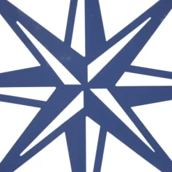 Wall Plaques-Kirkland's Home Blue Metal Layered Star Plates Wall Plaque Blue/White