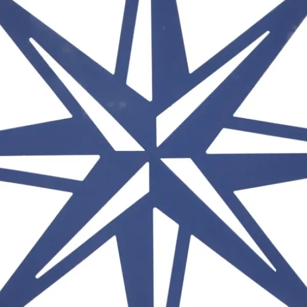 Wall Plaques-Kirkland's Home Blue Metal Layered Star Plates Wall Plaque Blue/White