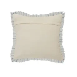 Pillows-Kirkland's Home Blue Modern Interwoven Accent Pillow Blue/White