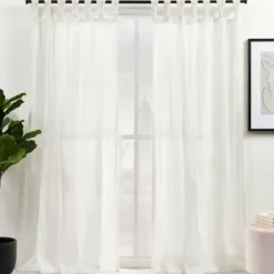 Curtains & Drapes-Kirkland's Home Blue Modo Geometric Curtain Panel Set, 96 In. Blue/Silver