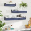 Shelves-Kirkland's Home Blue Nautical 3-Pc. Wood Shelves