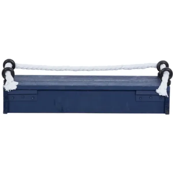 Shelves-Kirkland's Home Blue Nautical 3-Pc. Wood Shelves