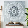 Canvas Art-Kirkland's Home Blue Paulo Sunburst Canvas Art Print Gray
