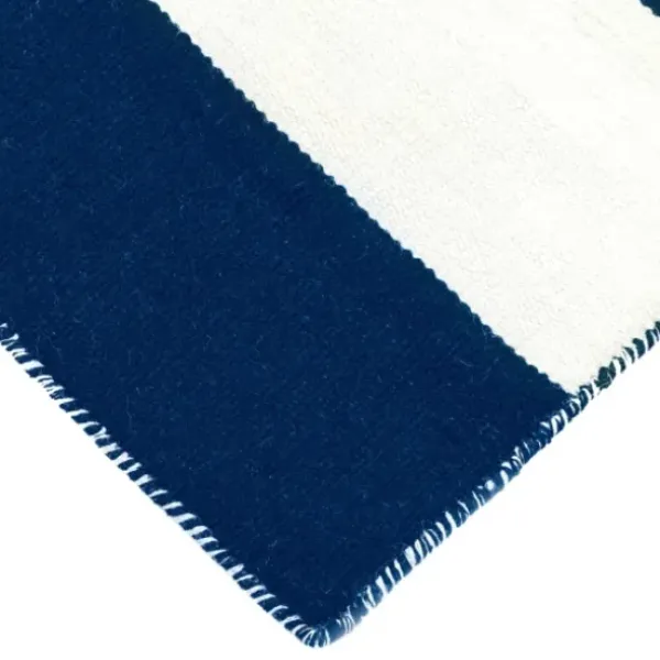 Outdoor Rugs-Kirkland's Home Blue Poppies Floral Outdoor Area Rug, 5X7 Blue/Yellow/Orange