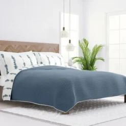 Quilts-Kirkland's Home Blue Shibori Reversible 2-Pc. Twin Quilt Set Blue/White