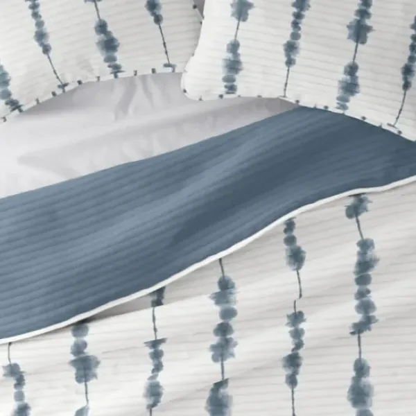 Quilts-Kirkland's Home Blue Shibori Reversible 2-Pc. Twin Quilt Set Blue/White