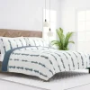 Quilts-Kirkland's Home Blue Shibori Reversible 3-Pc. King Quilt Set Blue/White