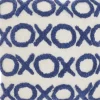 Pillows-Kirkland's Home Blue Tufted Xoxo Cotton Throw Pillow White/Blue