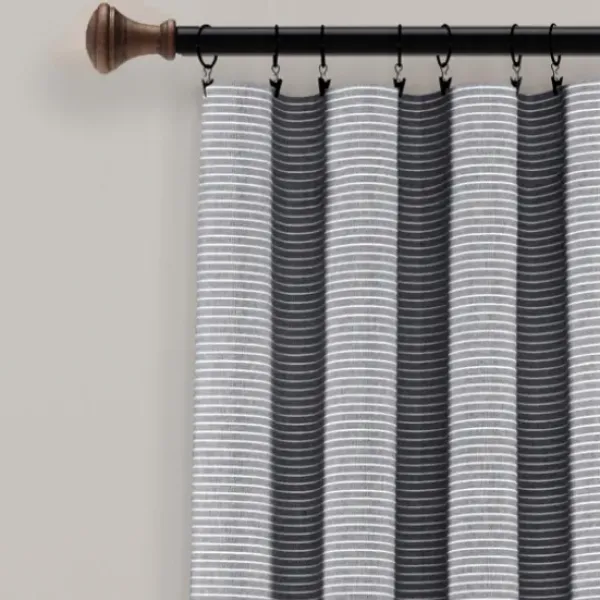 Curtains & Drapes-Kirkland's Home Blue Weeping Flower Curtain Panel Set, 95 In. Blue/Gray/White