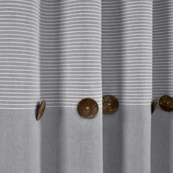Curtains & Drapes-Kirkland's Home Blue Weeping Flower Curtain Panel Set, 95 In. Blue/Gray/White