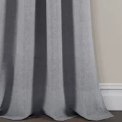 Curtains & Drapes-Kirkland's Home Blue Weeping Flower Curtain Panel Set, 95 In. Blue/Gray/White