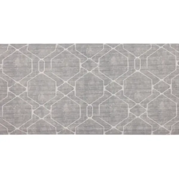 Kitchen & Floor Mats-Kirkland's Home Blue Welcome To The Kitchen Floor Mat, 24X60 Blue/Ivory