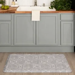 Kitchen & Floor Mats-Kirkland's Home Blue Welcome To The Kitchen Floor Mat, 24X60 Blue/Ivory