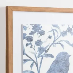 Framed Art-Kirkland's Home Bluebird On Branch I Framed Art Print Blue/White