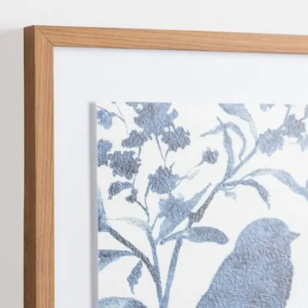 Framed Art-Kirkland's Home Bluebird On Branch I Framed Art Print Blue/White