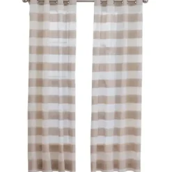 Curtains & Drapes-Kirkland's Home Blush Chenille Stripe Curtain Panel, 84 In. Pink