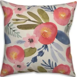 Pillows-Kirkland's Home Blush Floral Pillow Pink/Multi
