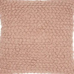 Pillows-Kirkland's Home Blush Looped Yarn Wool Pillow Pink