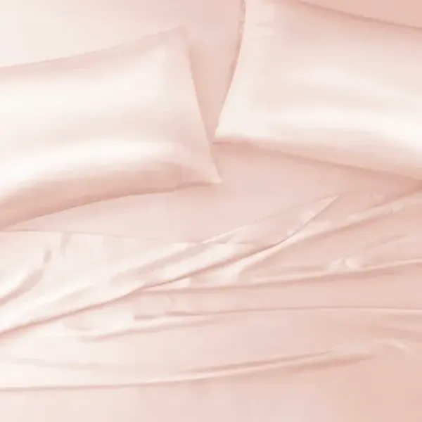 Bed Sheets-Kirkland's Home Blush Satin King 2-Pc. Pillow Case Set Pink
