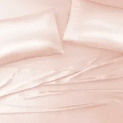 Bed Sheets-Kirkland's Home Blush Satin Standard 2-Pc. Pillow Case Set Pink