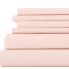 Bed Sheets-Kirkland's Home Blush Ultra Soft 6-Pc. Full Sheet Set Pink