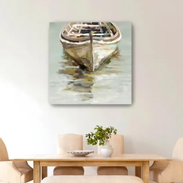 Canvas Art-Kirkland's Home Boats Giclee Canvas Art Print Tan