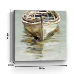 Canvas Art-Kirkland's Home Boats Giclee Canvas Art Print Tan