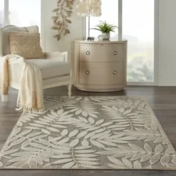 Outdoor Rugs-Kirkland's Home Boho Ikat Indoor/Outdoor Area Rug, 5X7 Blue
