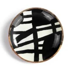 Wall Plaques-Kirkland's Home Bold Black And White Hanging Bowl Wall Plaque Black/White