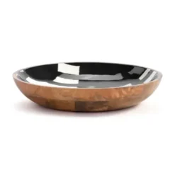 Wall Plaques-Kirkland's Home Bold Black And White Hanging Bowl Wall Plaque Black/White