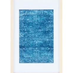 Wall Plaques-Kirkland's Home Bold Framed Textile Wall Plaque Blue