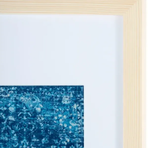 Wall Plaques-Kirkland's Home Bold Framed Textile Wall Plaque Blue