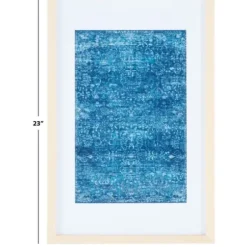 Wall Plaques-Kirkland's Home Bold Framed Textile Wall Plaque Blue