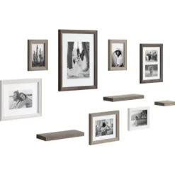 Gallery Wall Frames-Kirkland's Home Bordeaux 10-Pc. Gallery Wall Frame And Shelf Set