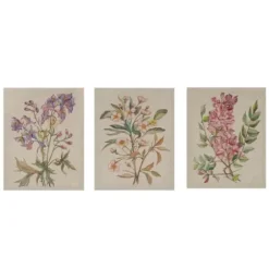 Canvas Art-Kirkland's Home Botanical Linen Art Prints, Set Of 3 Multi