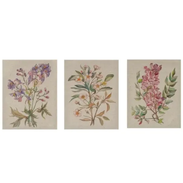 Canvas Art-Kirkland's Home Botanical Linen Art Prints, Set Of 3 Multi