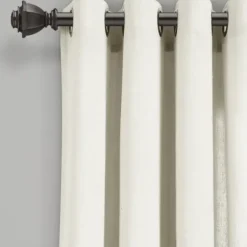 Curtains & Drapes-Kirkland's Home Box Pleated Single Curtain Panel, 84 In. Gray