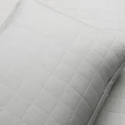 Quilts-Kirkland's Home Box Stitch Cotton Full/Queen 3-Pc. Quilt Set Gray