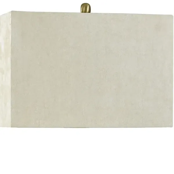 Table Lamps-Kirkland's Home Brass And Black Mid-Century Modern Table Lamp Tan