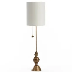 Buffet Lamps-Kirkland's Home Brass Darlington Buffet Lamp Gray