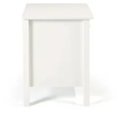 Nightstands-Kirkland's Home Brazilian Pine Wood Nightstand White