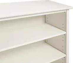 Bookshelves-Kirkland's Home Brazilian Pine Wood Short Bookshelf White
