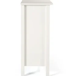 Bookshelves-Kirkland's Home Brazilian Pine Wood Short Bookshelf White