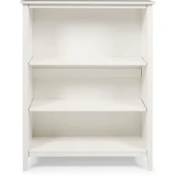 Bookshelves-Kirkland's Home Brazilian Pine Wood 3-Tier Bookshelf White