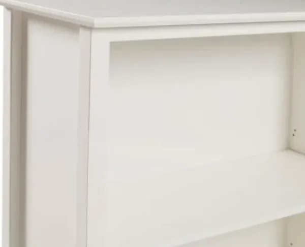 Bookshelves-Kirkland's Home Brazilian Pine Wood 3-Tier Bookshelf White