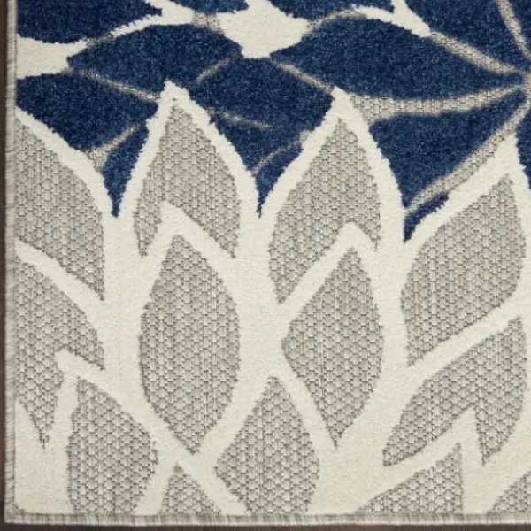 Outdoor Rugs-Kirkland's Home Bright Abstract Floral Outdoor Area Rug, 5X7 Blue/Red/Green