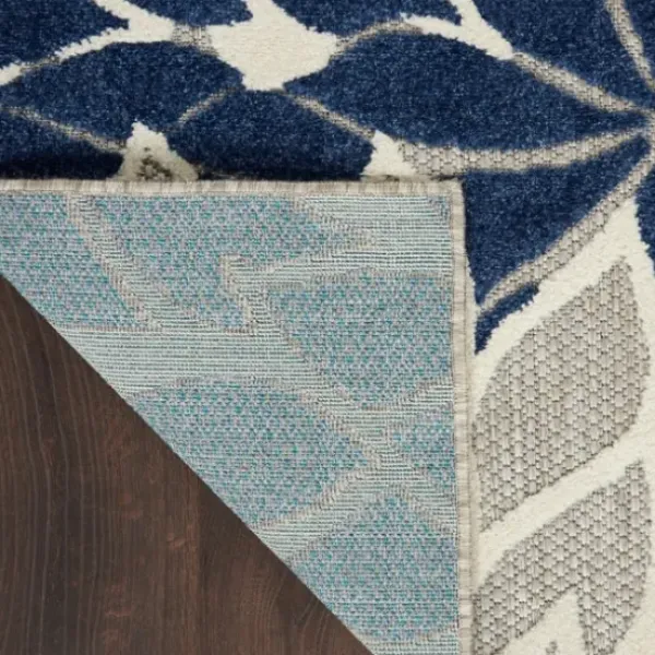 Outdoor Rugs-Kirkland's Home Bright Abstract Floral Outdoor Area Rug, 5X7 Blue/Red/Green