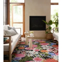 Outdoor Rugs-Kirkland's Home Bright Coral Diamond Outdoor Area Rug, 6X9 Orange