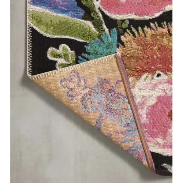 Outdoor Rugs-Kirkland's Home Bright Coral Diamond Outdoor Area Rug, 6X9 Orange